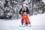 Mum Daughter Sledge