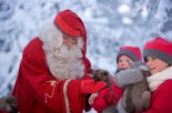 Santa and Pups